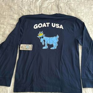 NWT Mens Goat USA Long Sleeve tshirt - Medium